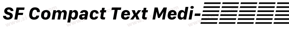SF Compact Text Medi字体转换